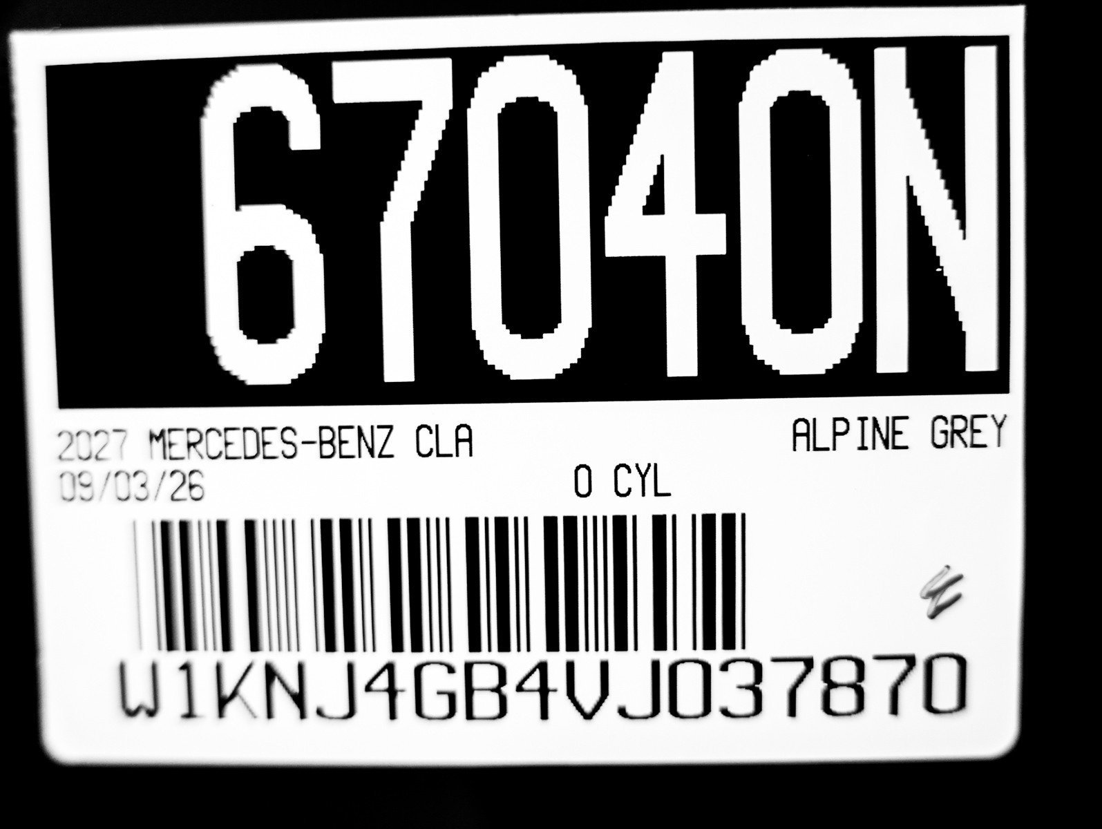 New 2027 MANUFAKTUR Alpine Grey Mercedes-Benz CLA 220 image 27