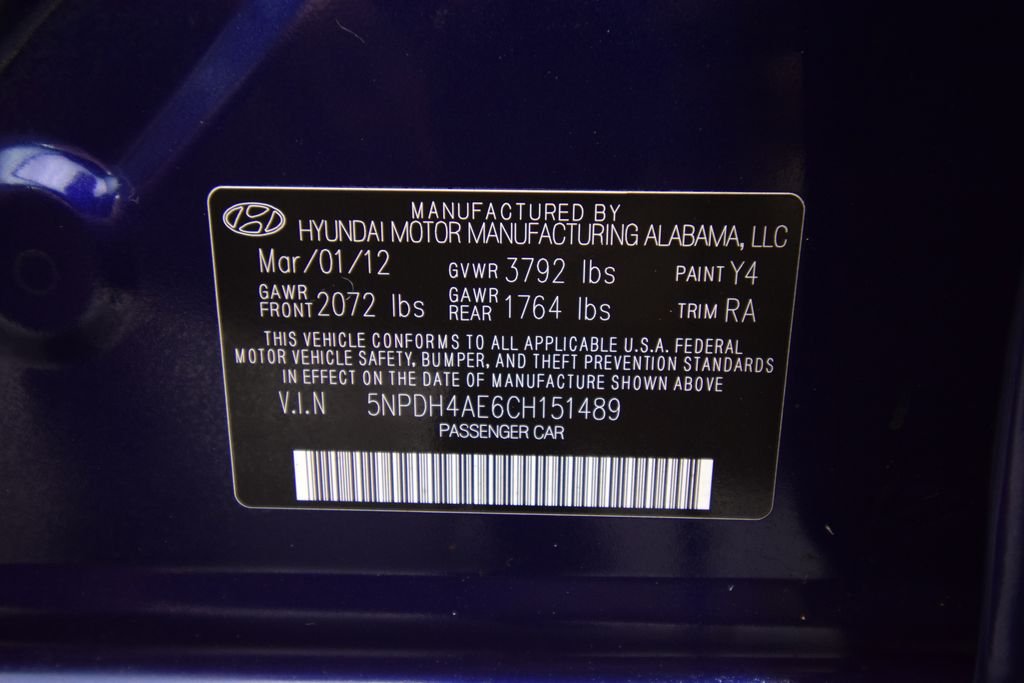 Used 2012 Indigo Night Mica Hyundai GLS image 22
