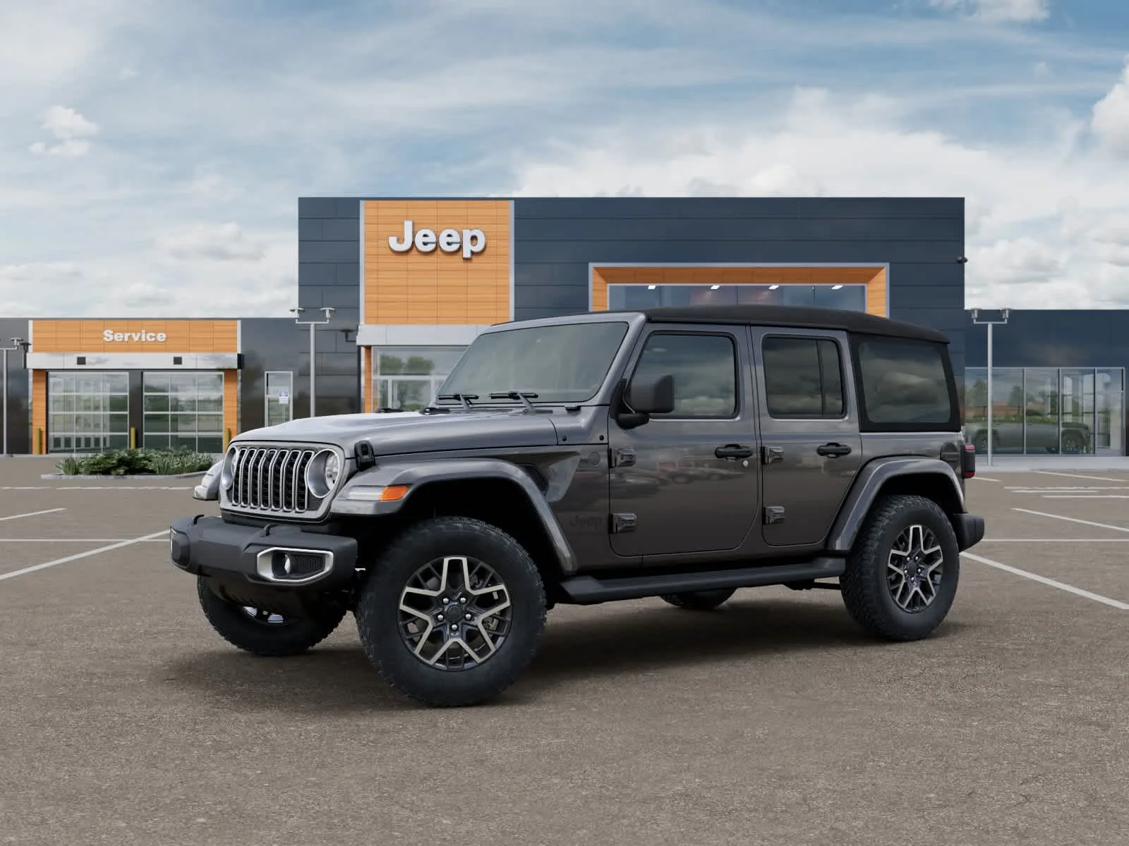 New 2026 Granite Crystal Metallic Clearcoat Jeep Sahara image 2