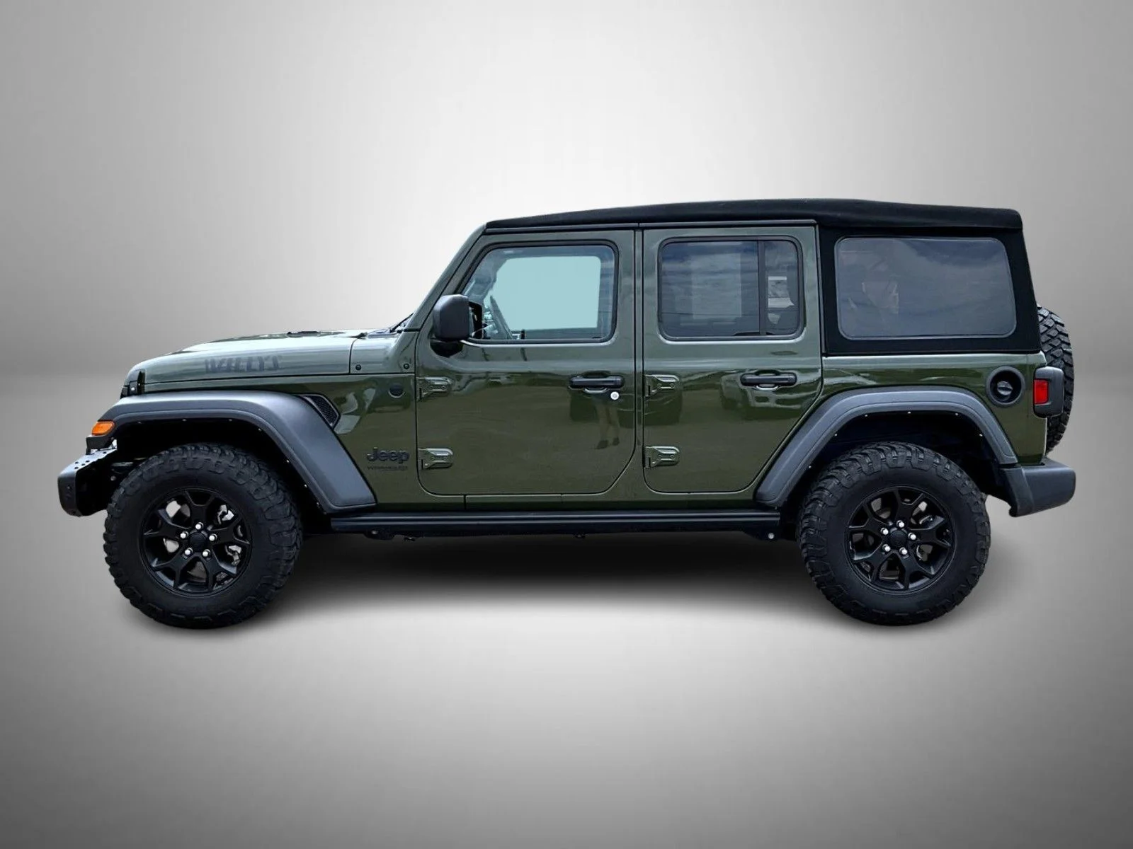 Used 2022 Green Jeep Unlimited Willys image 8
