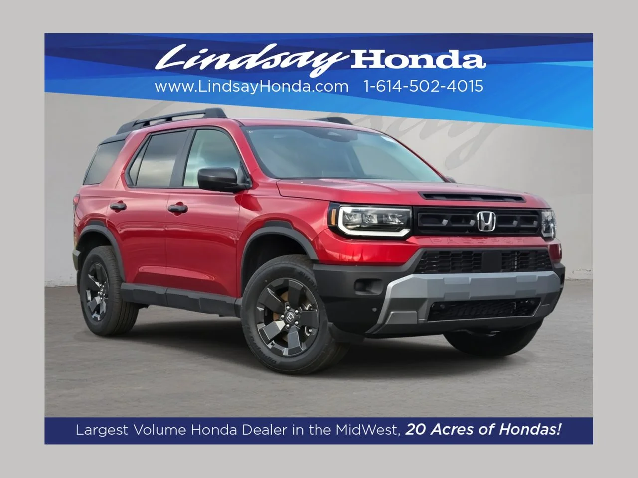 New 2026 Radiant Red Metallic II Honda RTL image 1