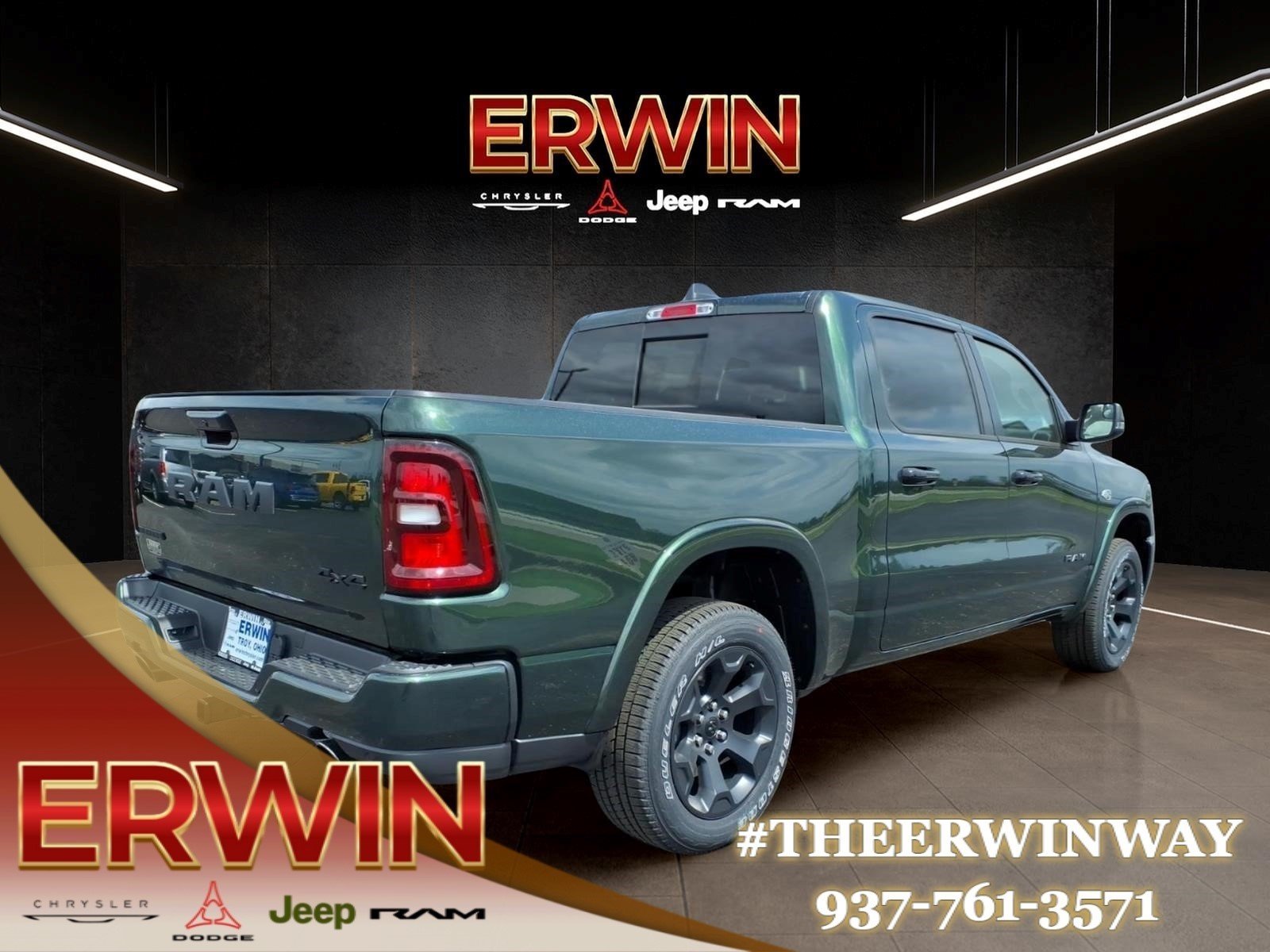 New 2026 Serrano-Green Metallic Exterior Paint RAM Lone Star image 5