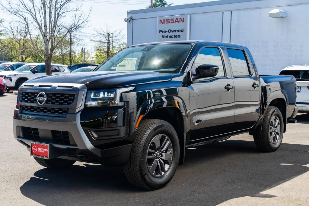 New 2026 Super Black Nissan Crew Cab SV image 3