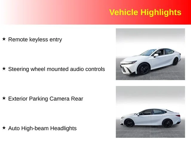 Used 2025 White Toyota SE image 3