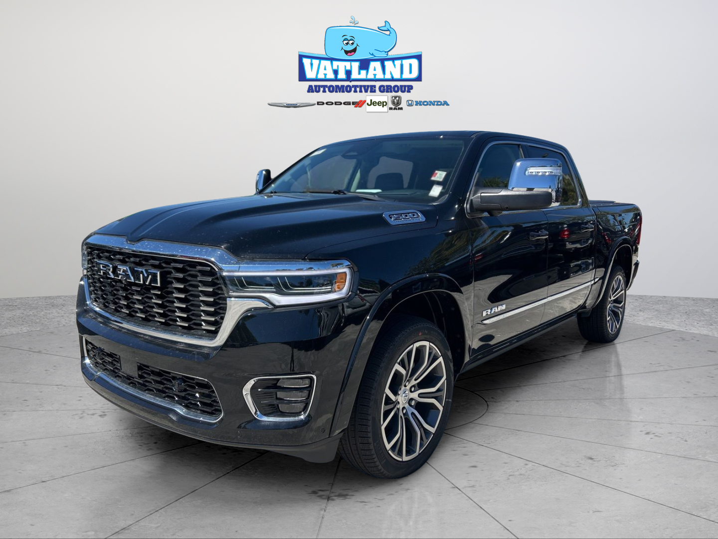 New 2026 Diamond Black Crystal Pearl-Coat Exterior Paint RAM Tungsten image 1