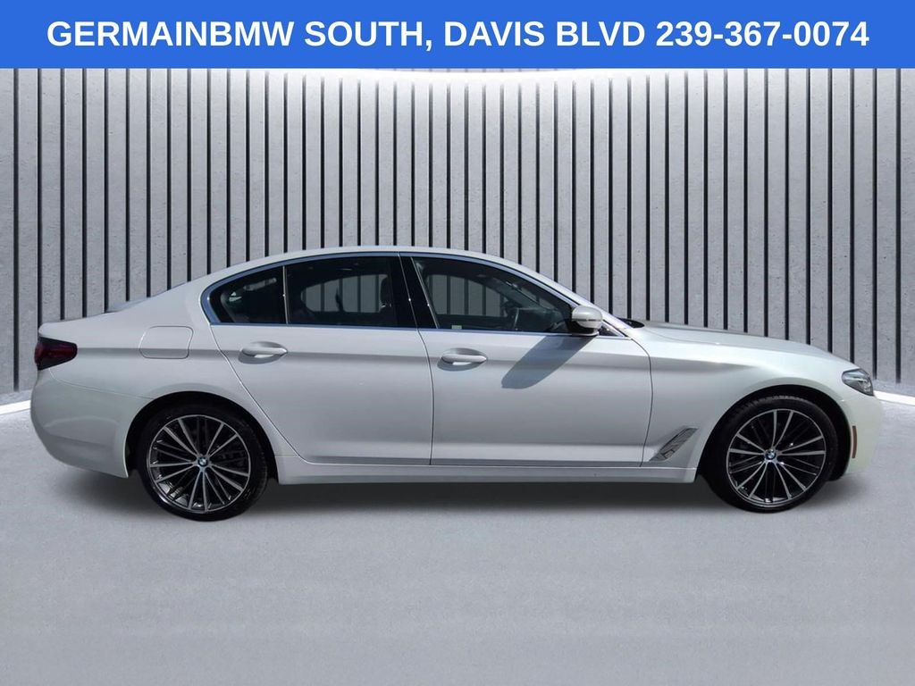 Certified Used 2023 White Metallic BMW 540i xDrive image 4