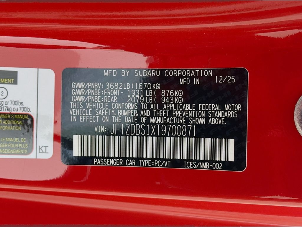 Used 2026 Ignition Red Subaru tS image 30