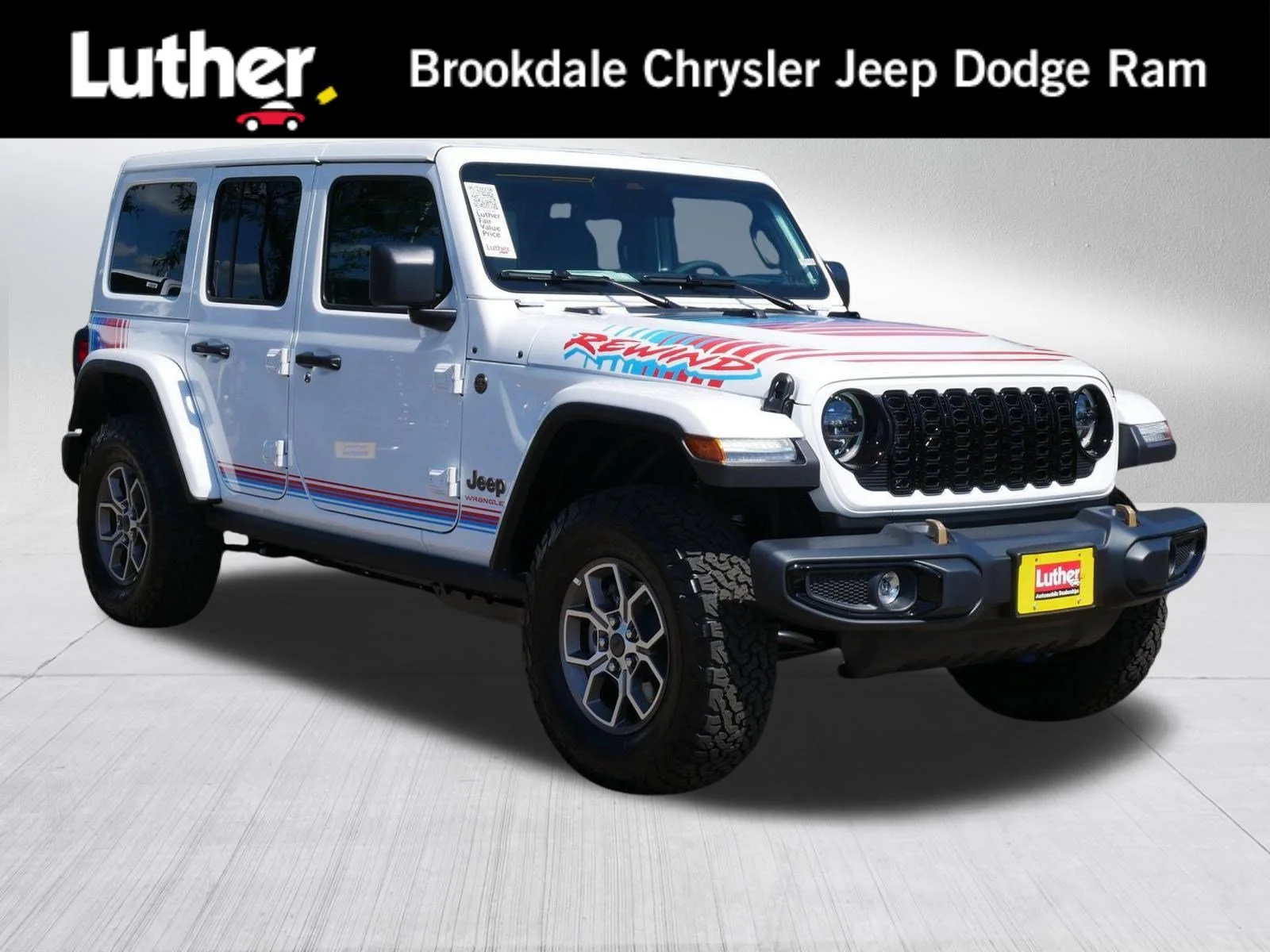 New 2026 Bright White Clearcoat Jeep Rewind image 1