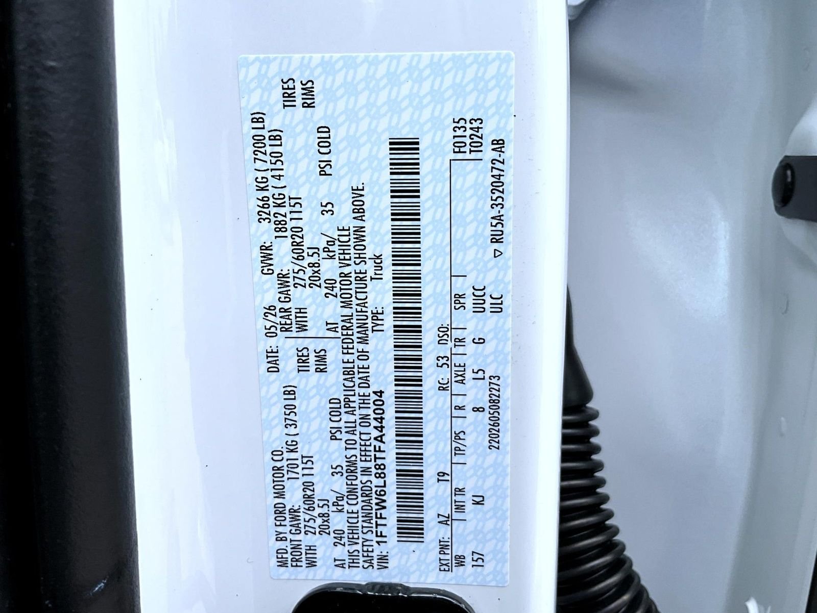 New 2026 Star White Metallic Tri-Coat Ford King Ranch image 27