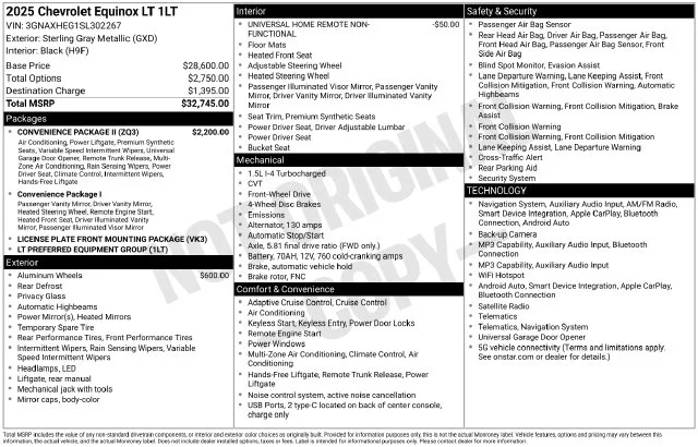 Used 2025 Gray Chevrolet LT image 38