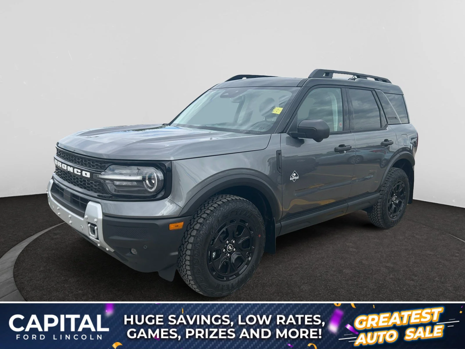 New 2026 Carbonized Grey Metallic Ford Outer Banks image 1