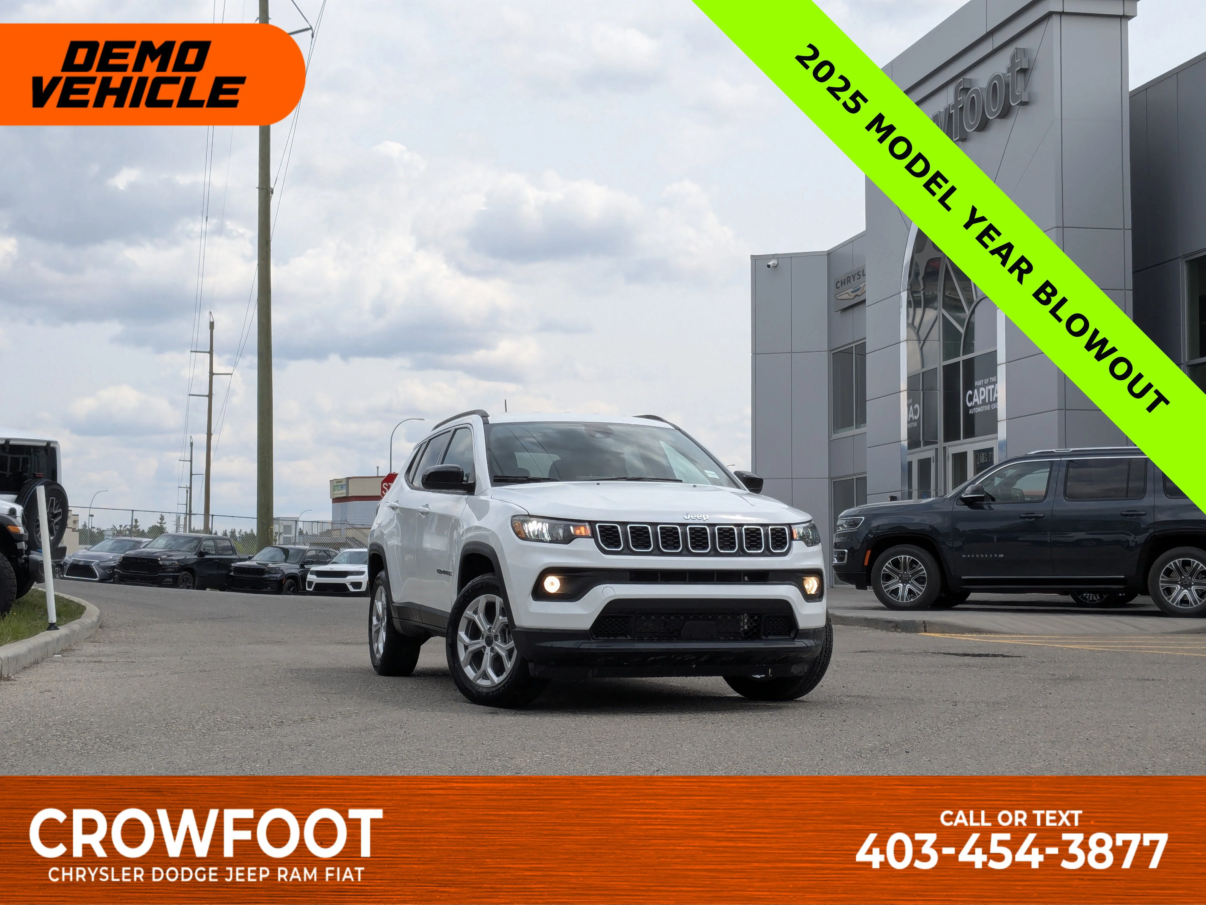 New 2025 White Jeep North - - Front heated seats - Forward Collision Warning - Uconnect 5 with 8.4?inch display image 1
