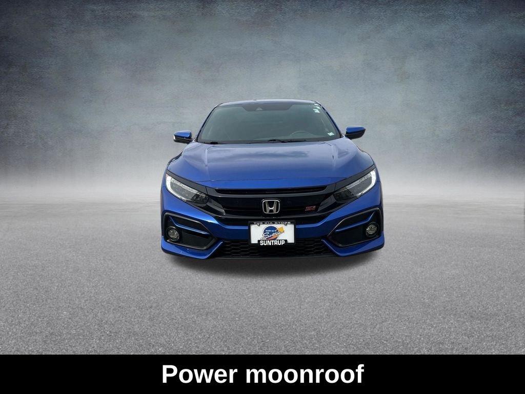 Used 2020 Aegean Blue Metallic Honda Si image 9