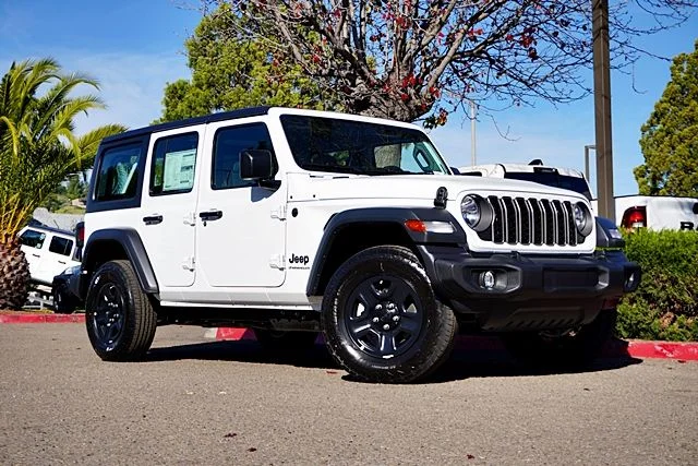 New 2026 Bright White Clear-Coat Exterior Paint Jeep Sport image 2