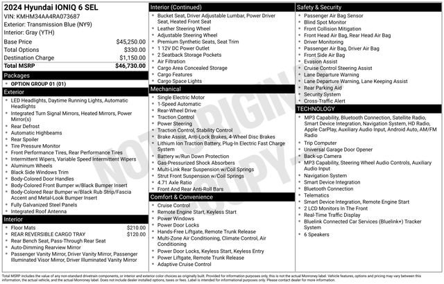 Used 2024 Blue Hyundai SEL image 33