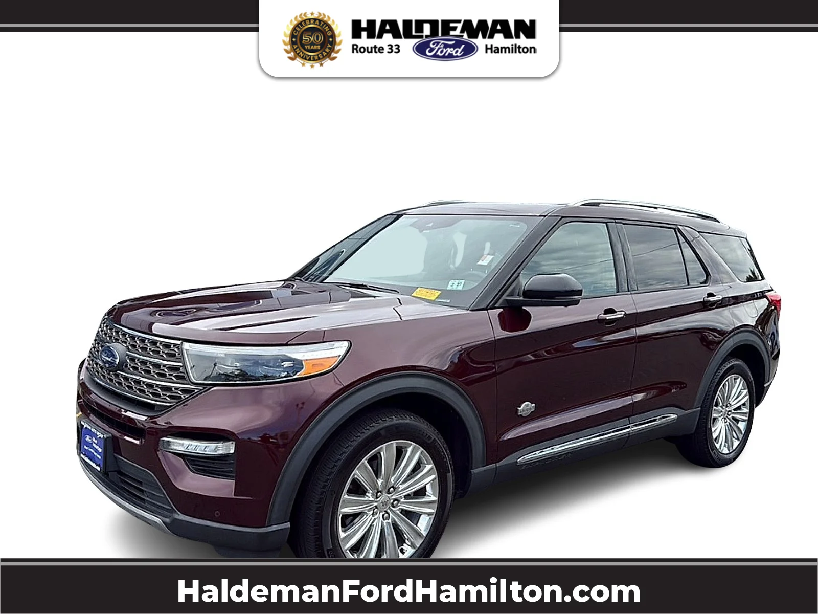 Used 2022 Burgundy Velvet Tinted Clearcoat Ford King Ranch image 1