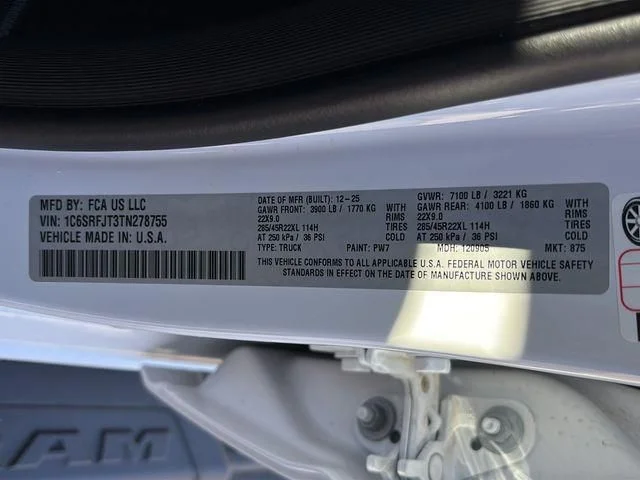 New 2026 White Ram Laramie image 47