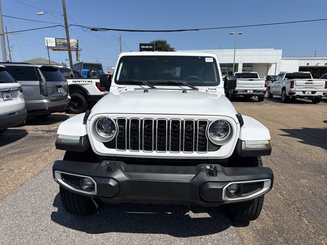 Used 2024 Bright White Clea Jeep Sahara image 2