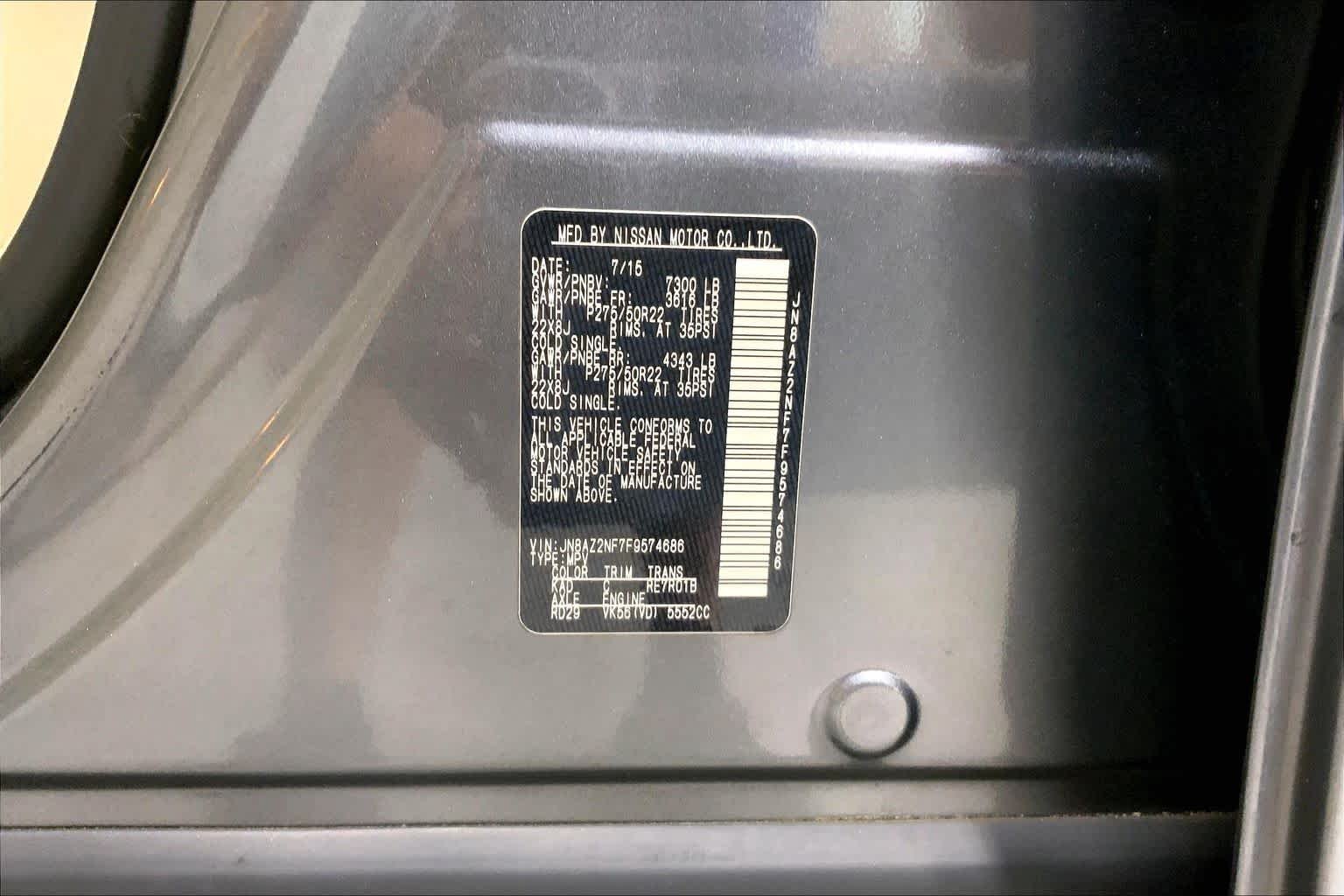 Used 2015 Graphite Shadow INFINITI  image 31