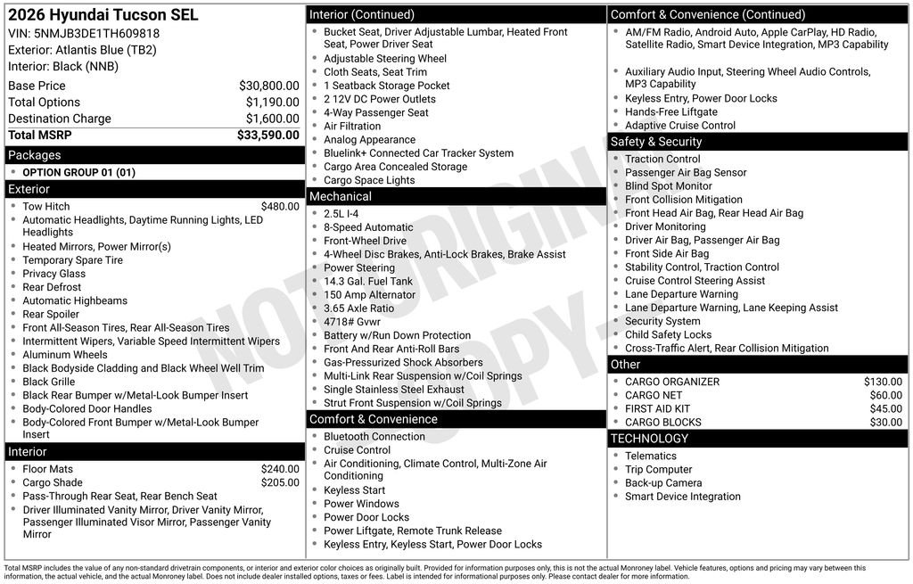 Certified Used 2026 Blue Hyundai SEL image 31