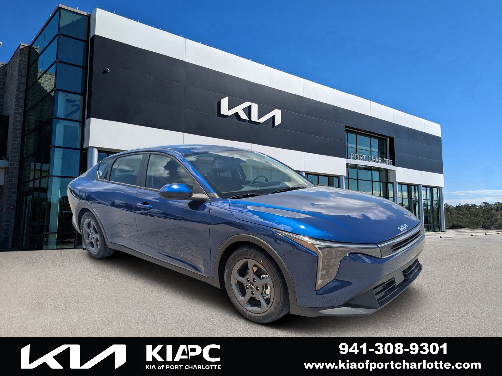 New 2026 Deep Sea Blue Kia LXS image 1