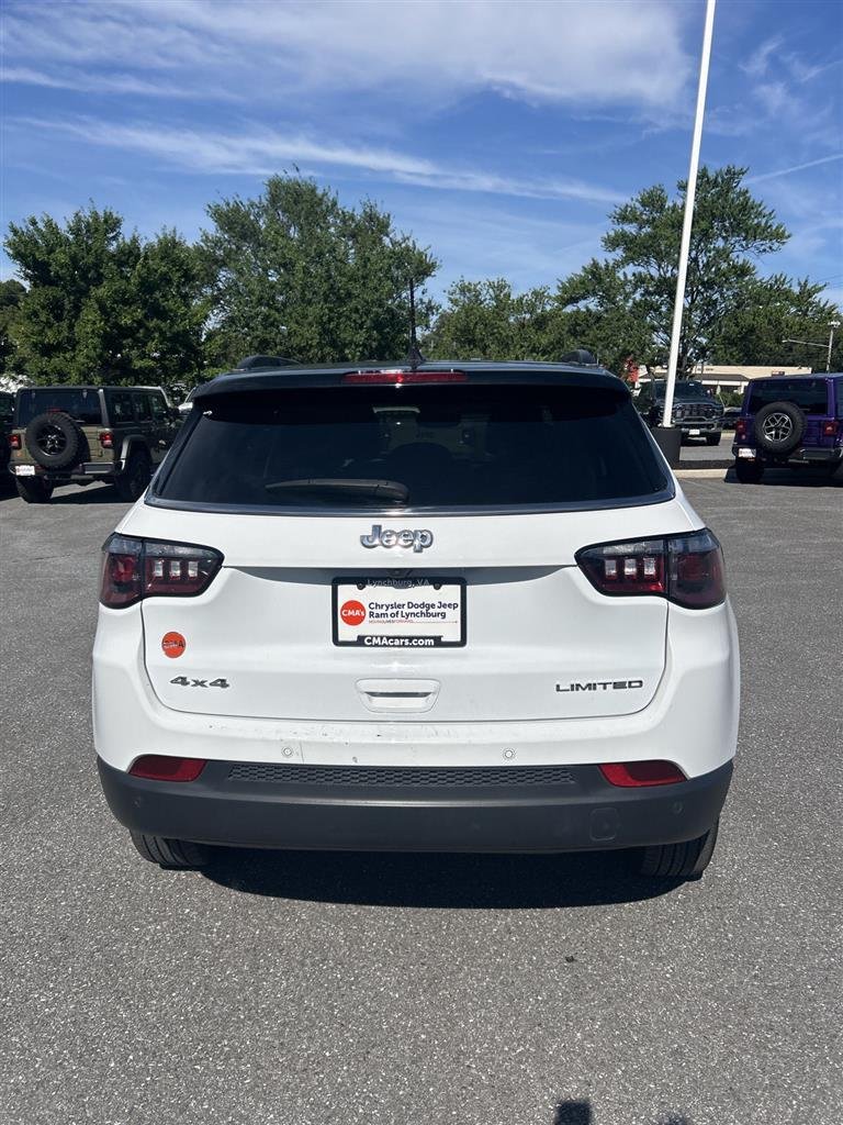 Used 2025 Bright White Clearcoat Jeep Limited image 5