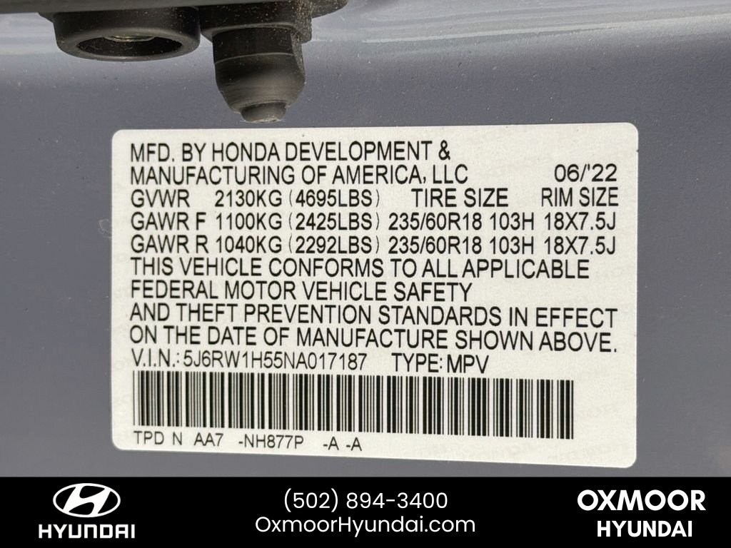 Used 2022 Sonic Gray Pearl Honda EX image 32