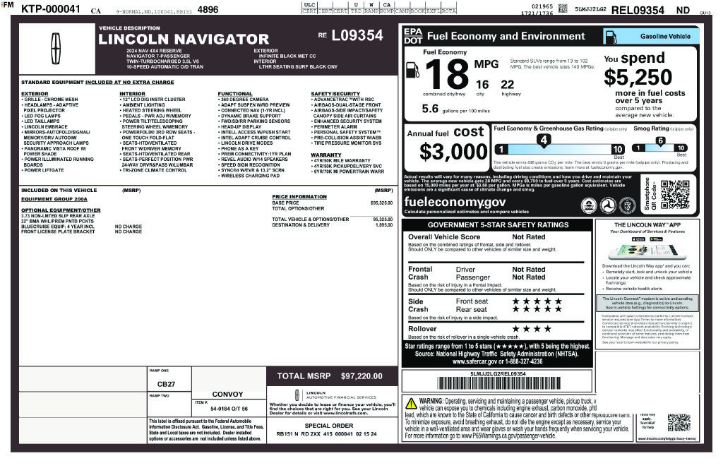 Used 2024 Black Lincoln Reserve image 28