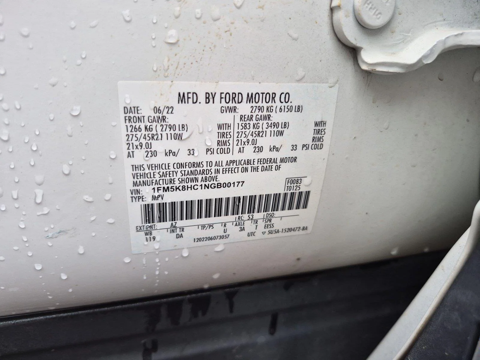 Used 2022 Star White Metallic Tri-Coat Ford Platinum image 42