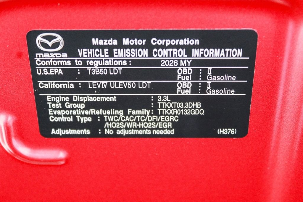 New 2026 Soul Red Crystal Metallic Mazda 3.3 Turbo Premium Plus AWD image 13