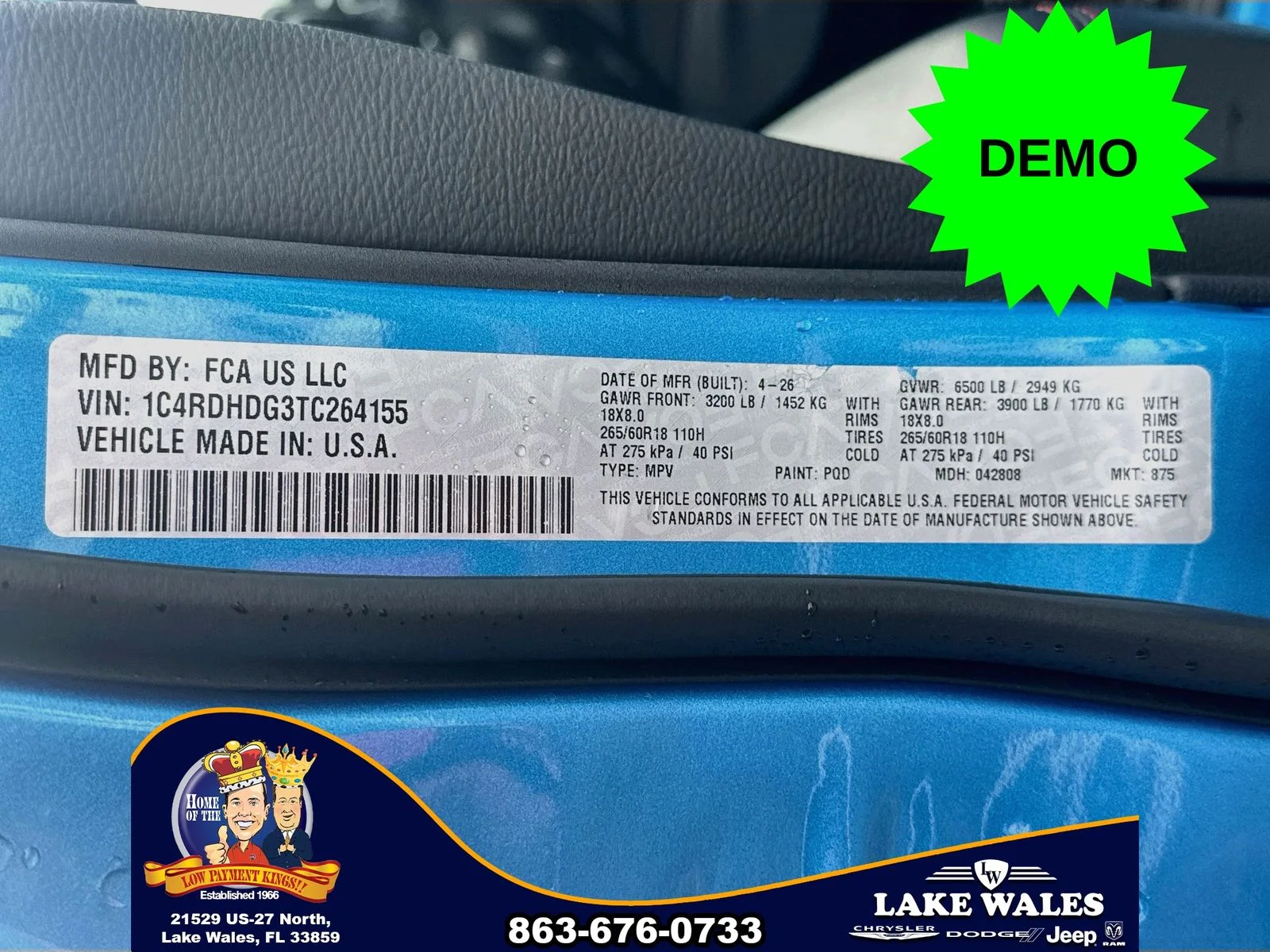 New 2026 B5 Blue Exterior Paint Dodge GT image 31