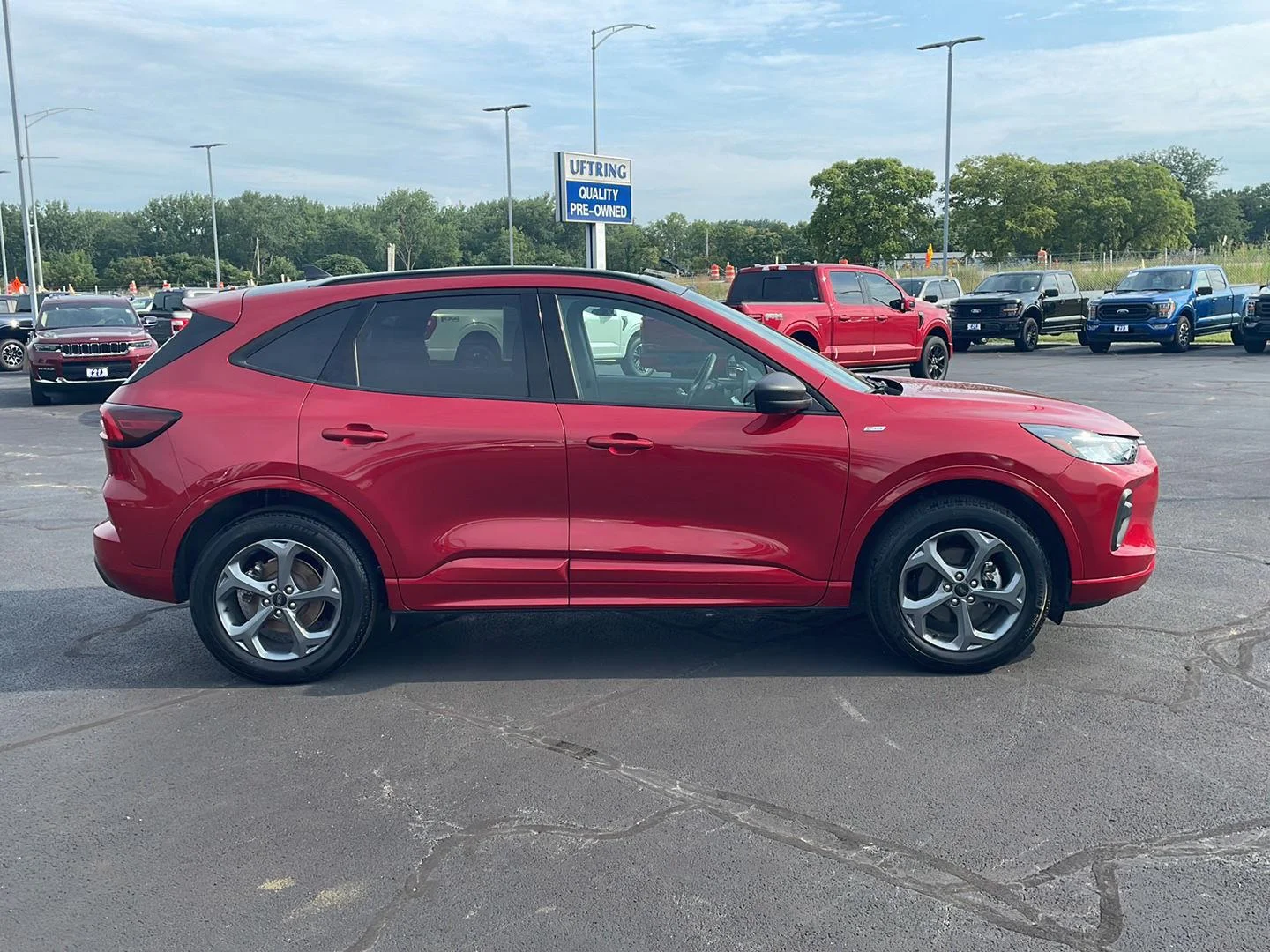 Used 2024 Rapid Red Metallic Tinted Clearcoat Ford ST-Line image 6