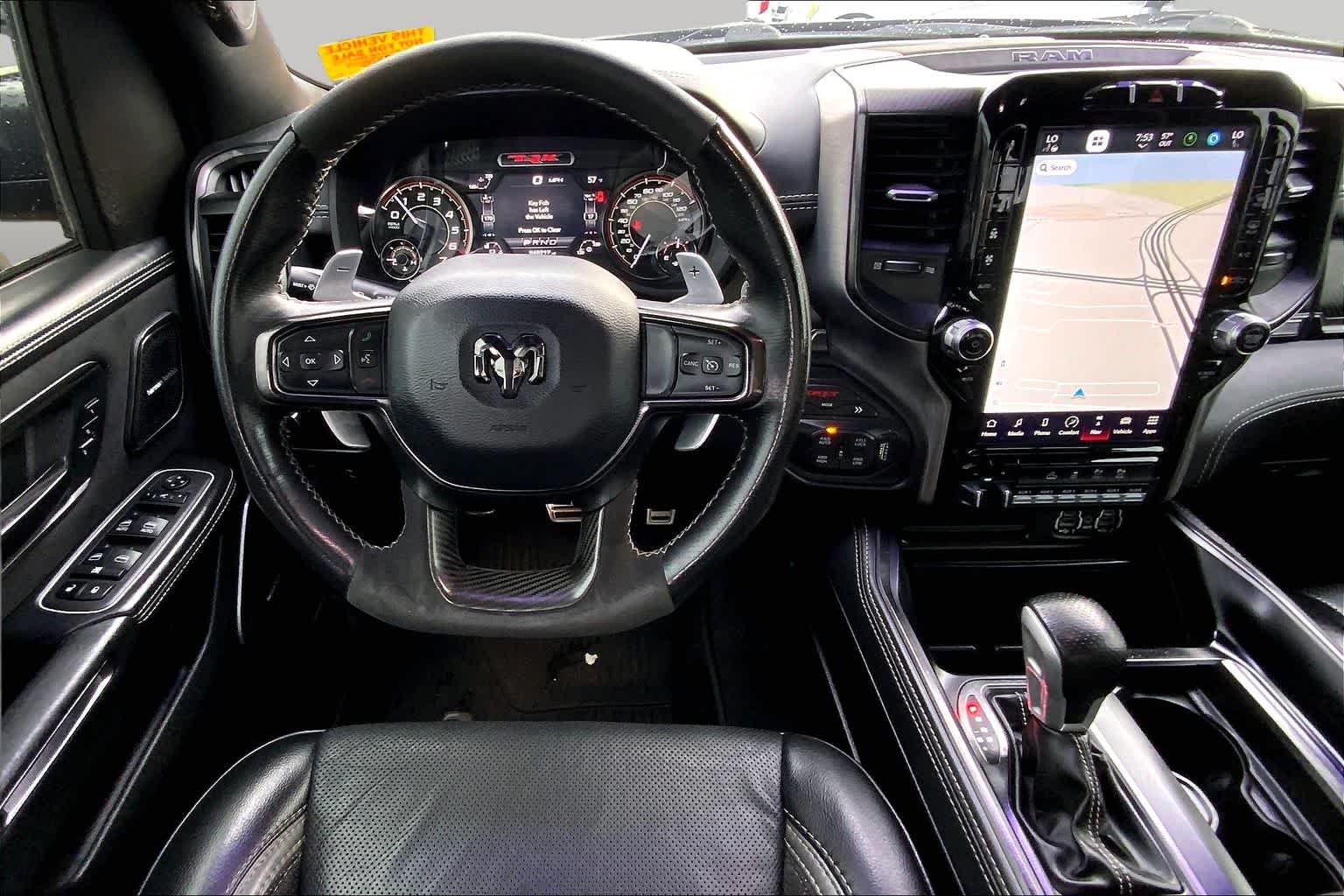 Used 2022 Diamond Black Crystal Pearlcoat Ram TRX image 17
