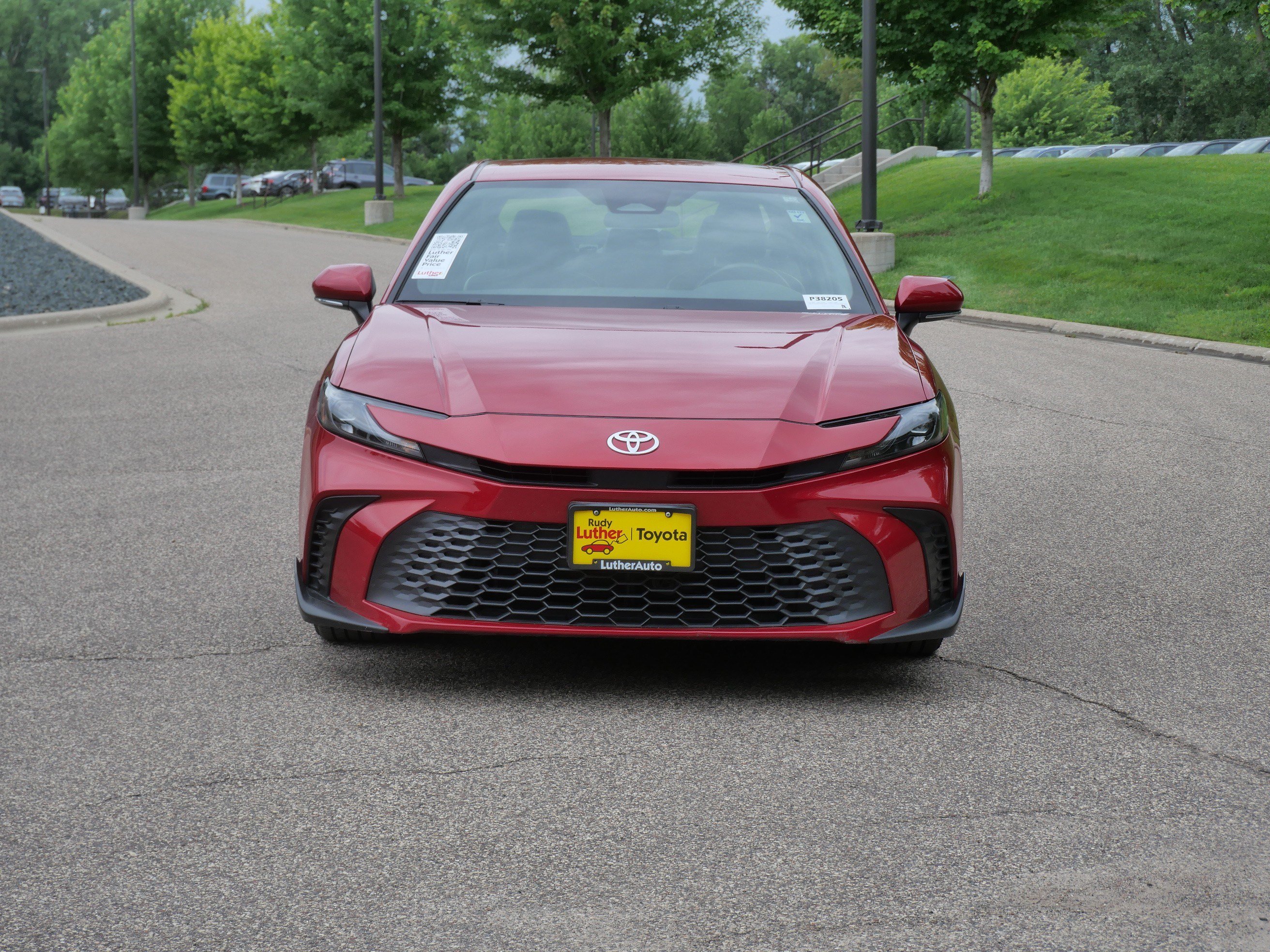 Certified Used 2025 Supersonic Red Toyota SE image 2