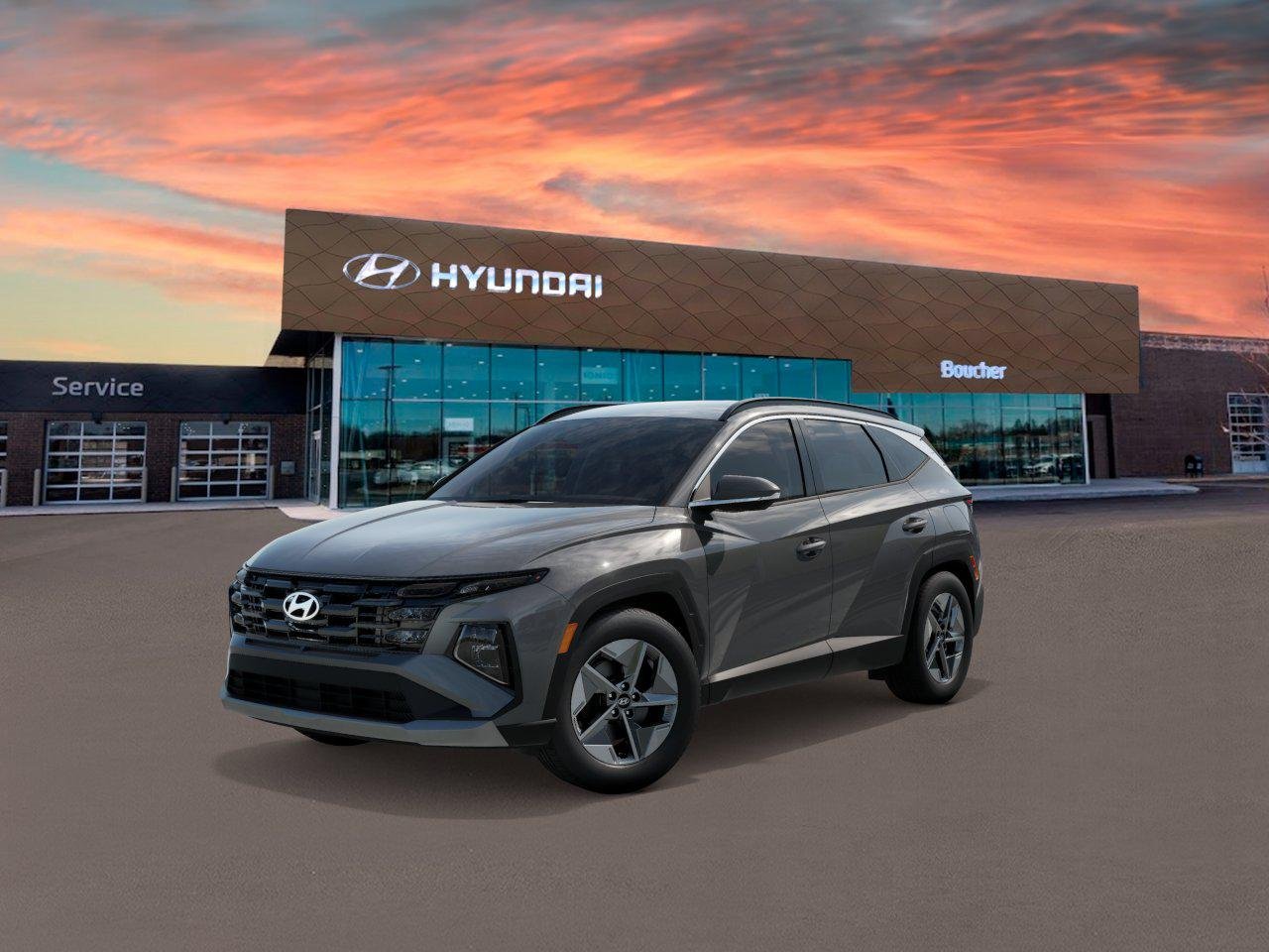 New 2026 Hampton Gray Hyundai SEL Plus AWD image 1