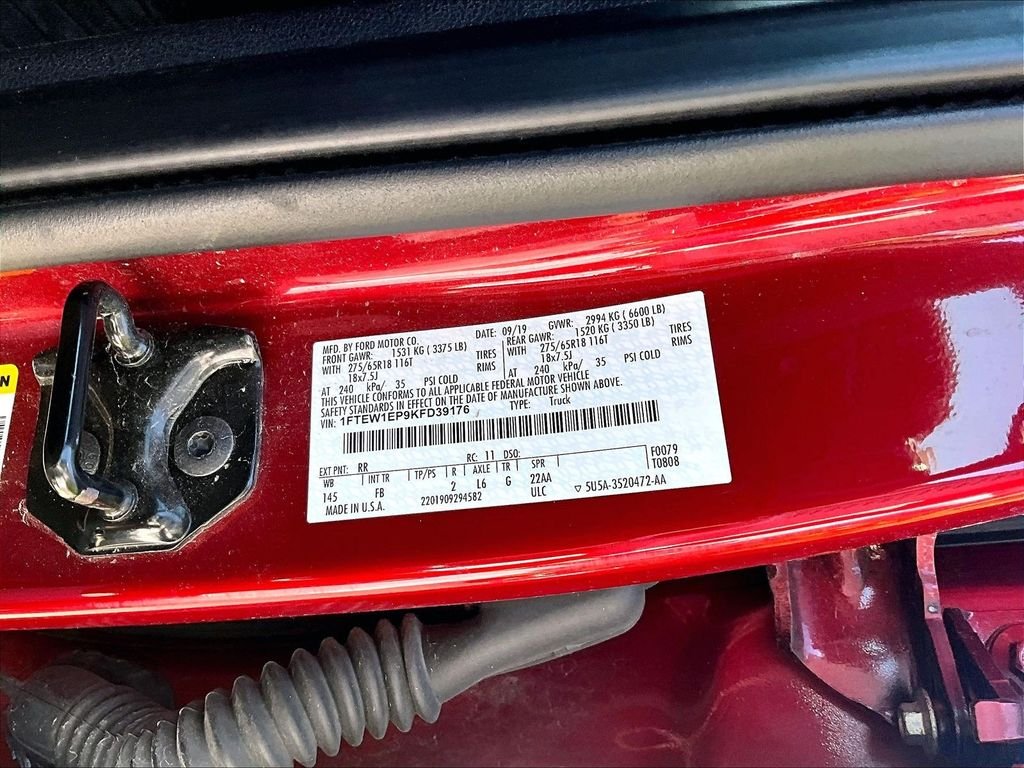 Used 2019 Ruby Red Metallic Ford XLT image 6