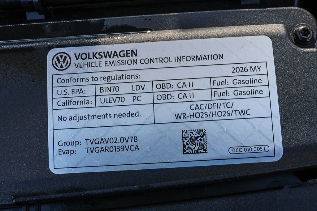 New 2026 White Volkswagen S image 27