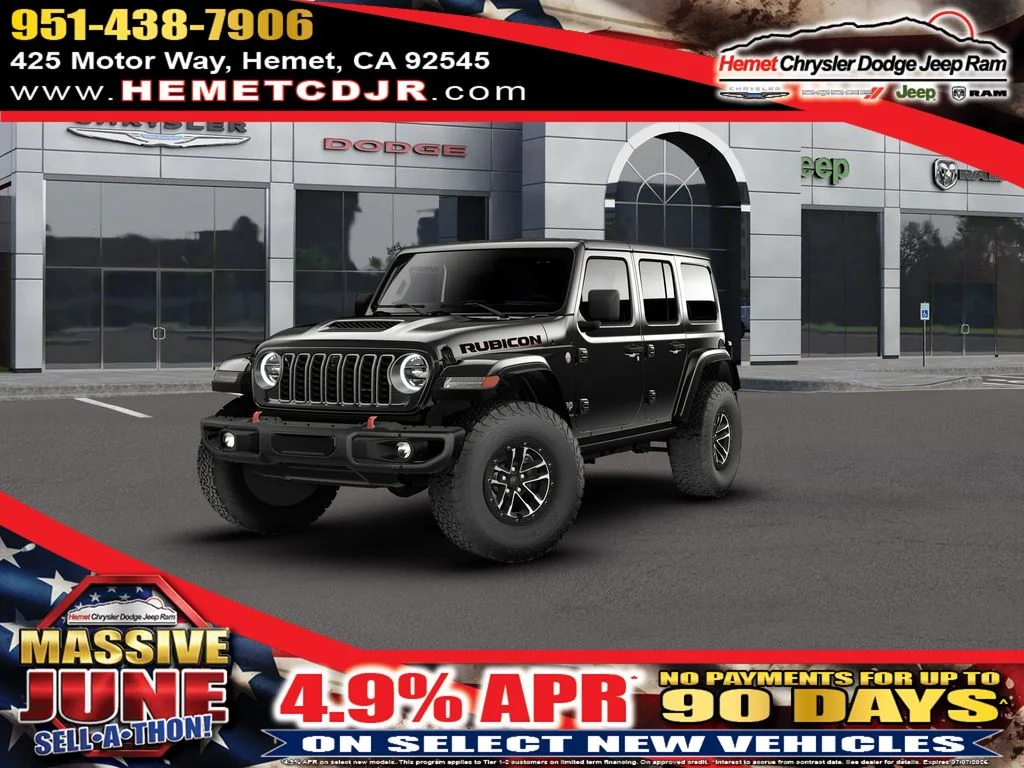 New 2026 Black Clear-Coat Exterior Paint Jeep Rubicon X image 1
