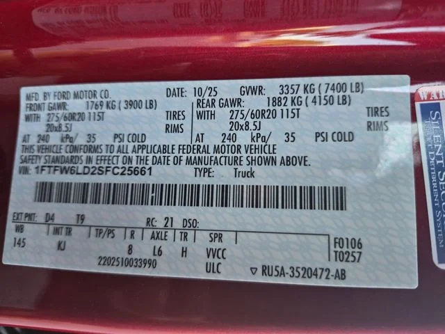 Used 2025 Red Ford King Ranch image 39