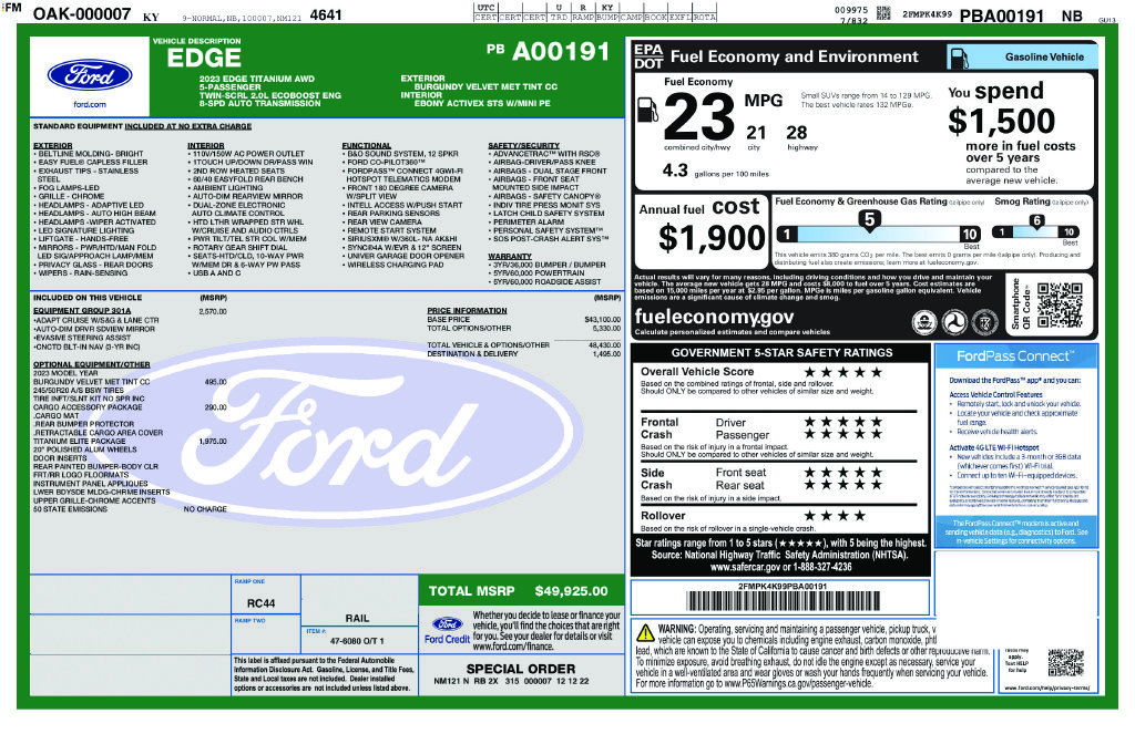 Used 2023 Red Ford Titanium image 25