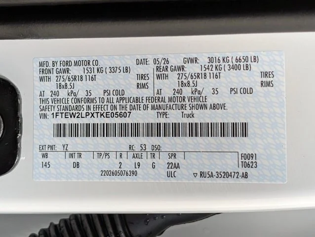 New 2026 Oxford White Ford STX® image 53
