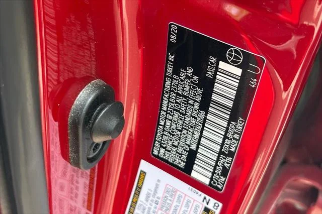 Certified Used 2020 SUPERSONIC RED Toyota  image 30