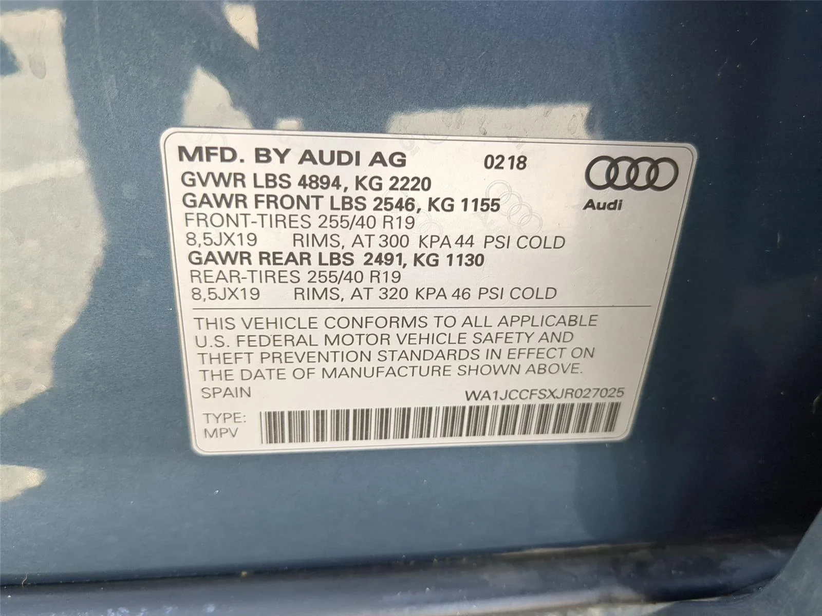 Used 2018 Utopia Blue Metallic Audi Premium Plus image 39
