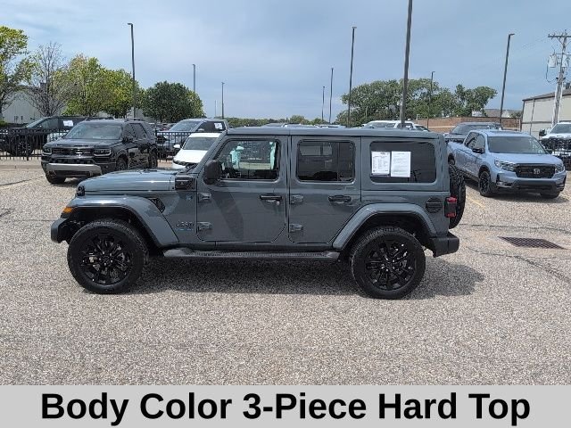 Used 2025 Gray Jeep Sahara 4xe image 3