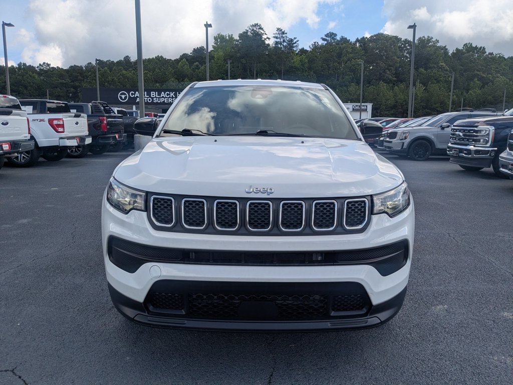 Used 2023 Bright White Clearcoat Jeep Sport image 2