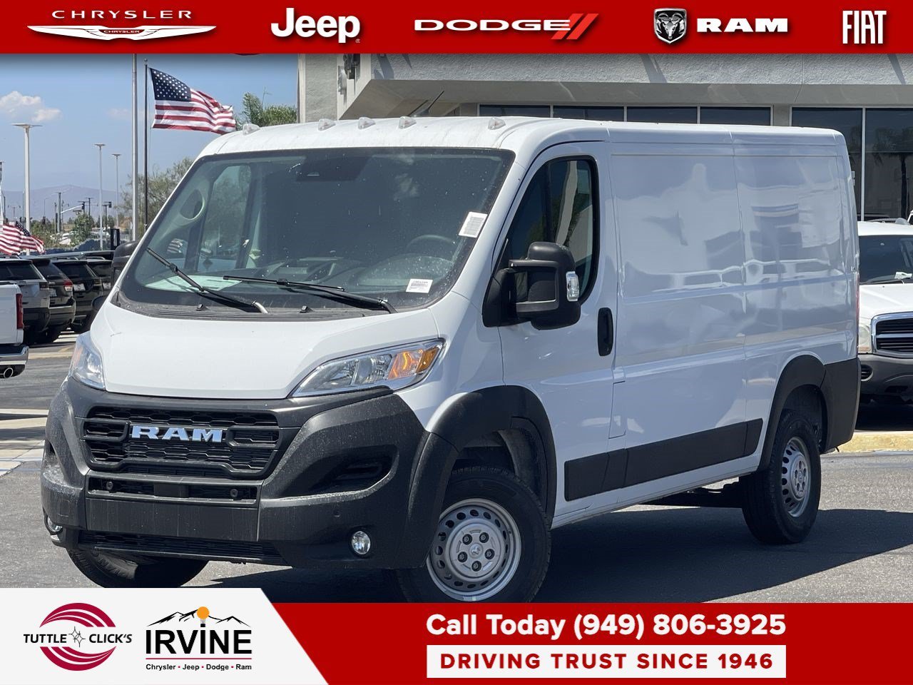 New 2026 Bright White Clear-Coat Exterior Paint RAM Tradesman image 1