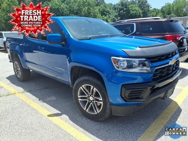 Used 2021 BRIGHT BLUE METALLIC Chevrolet 4WD Work Truck image 3