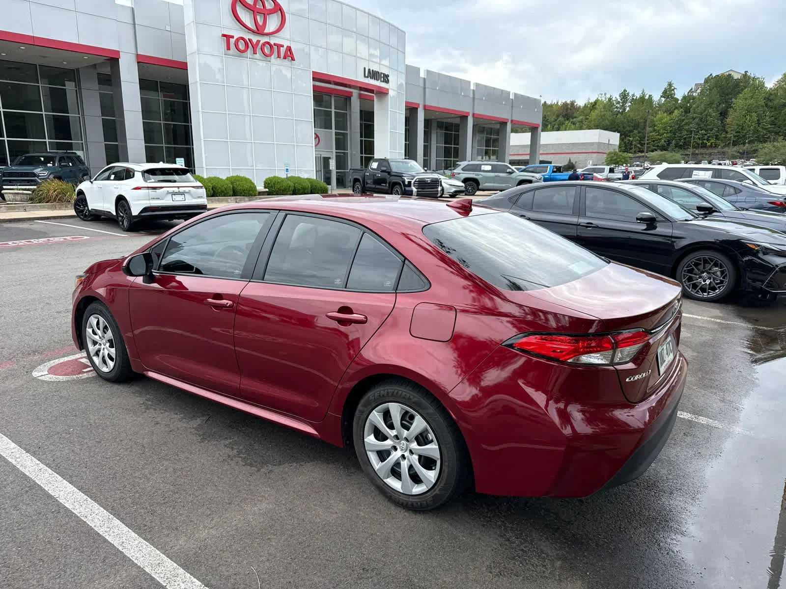Used 2023 Ruby Flare Pearl Toyota LE image 4