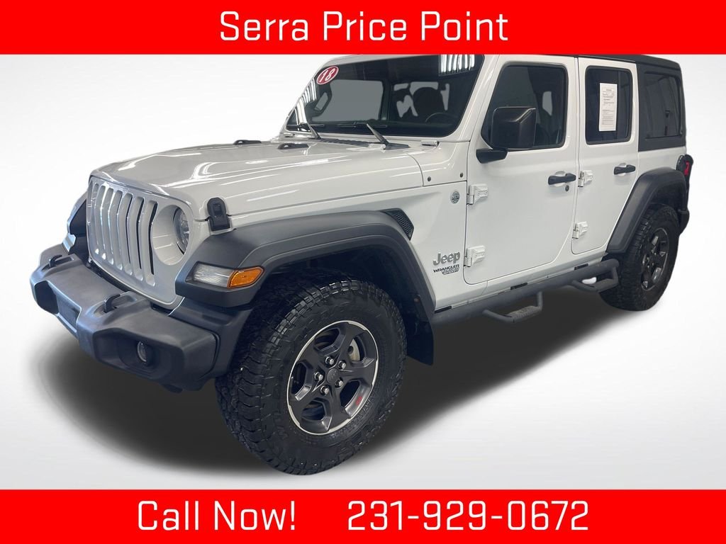 Used 2018 White Jeep Unlimited Sport image 1