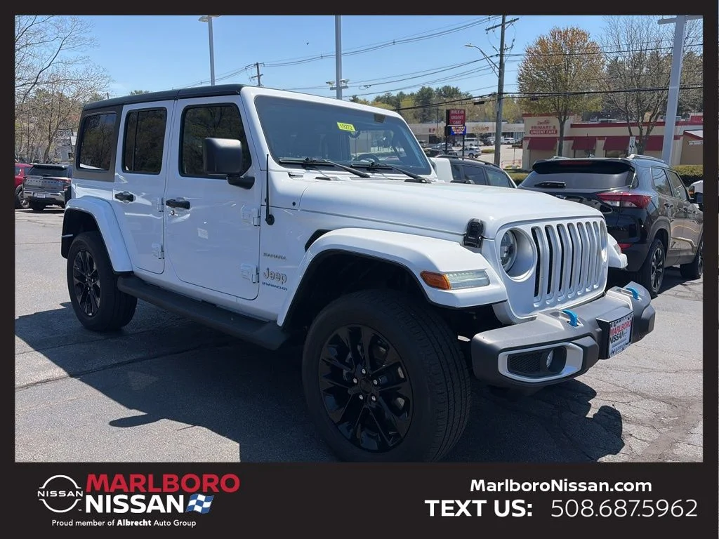 Used 2023 White Jeep Sahara 4xe image 1